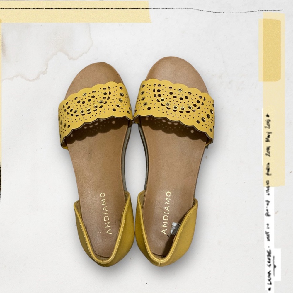 Fall Yellow Andiamo Slip on flats